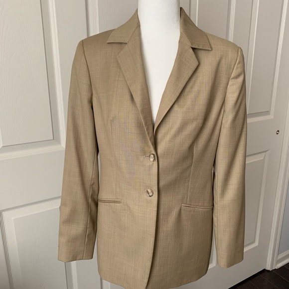 Barry Bricken 100% Wool Tan business suit jacket - Picture 6 of 6